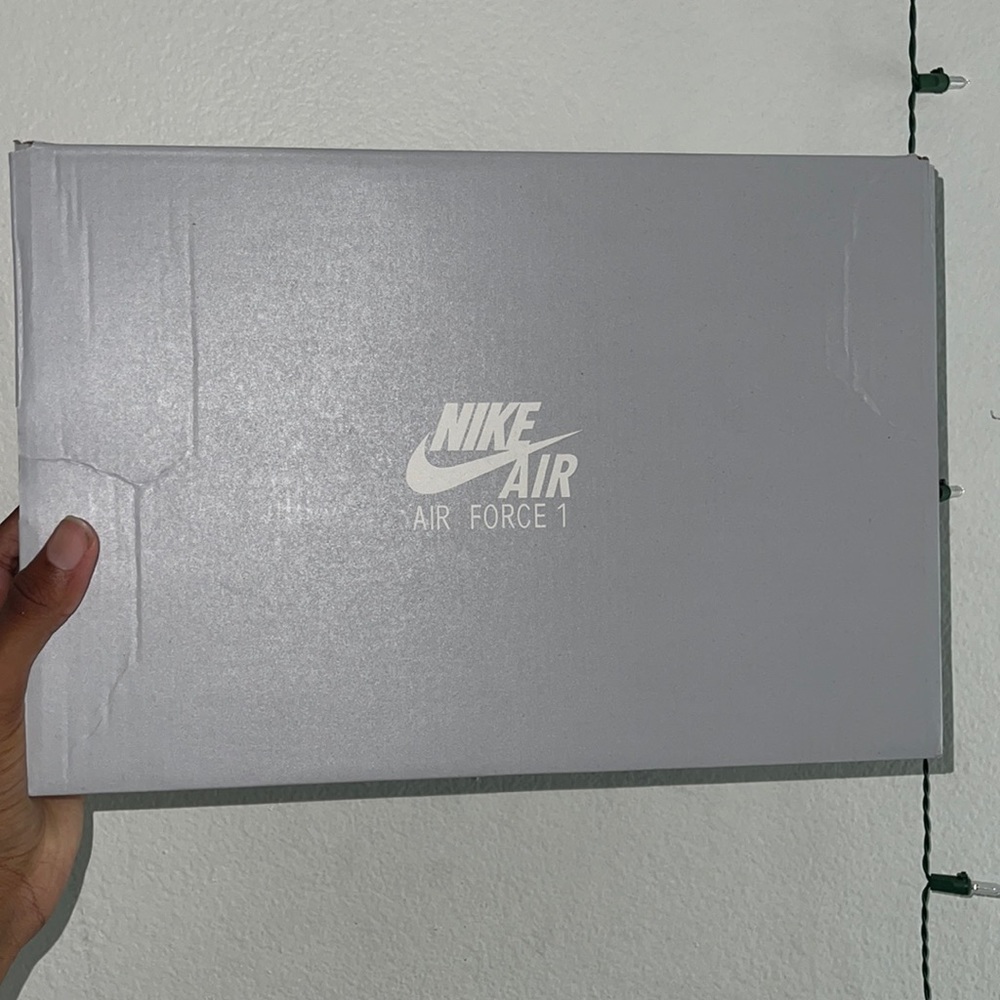 Gray Nike shoe box